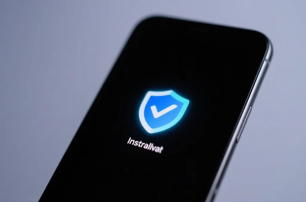 iOS手机成功安装乐鱼APP,图标在主屏幕上,带有安全标识