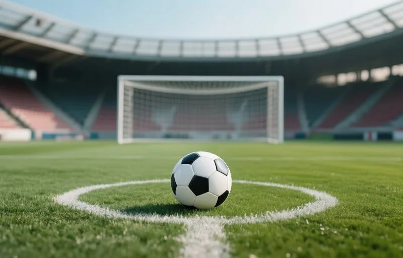 足球在点球点上